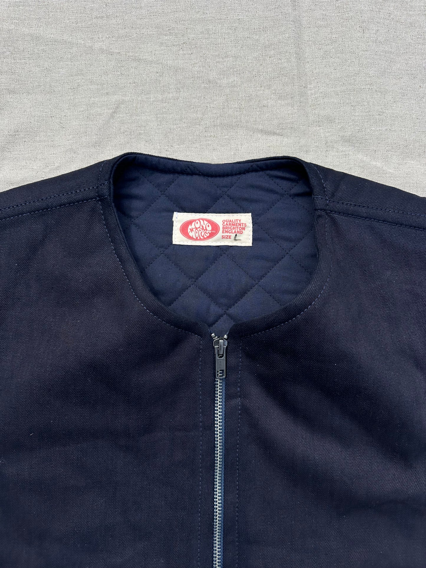 Lined Denim Vest