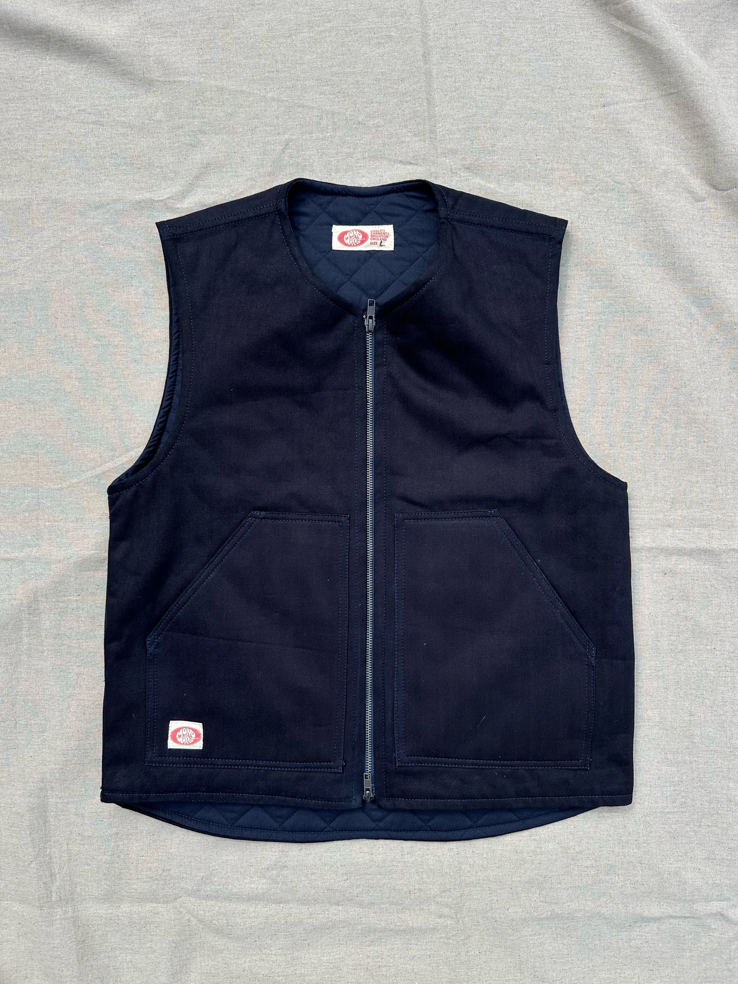 Lined Denim Vest