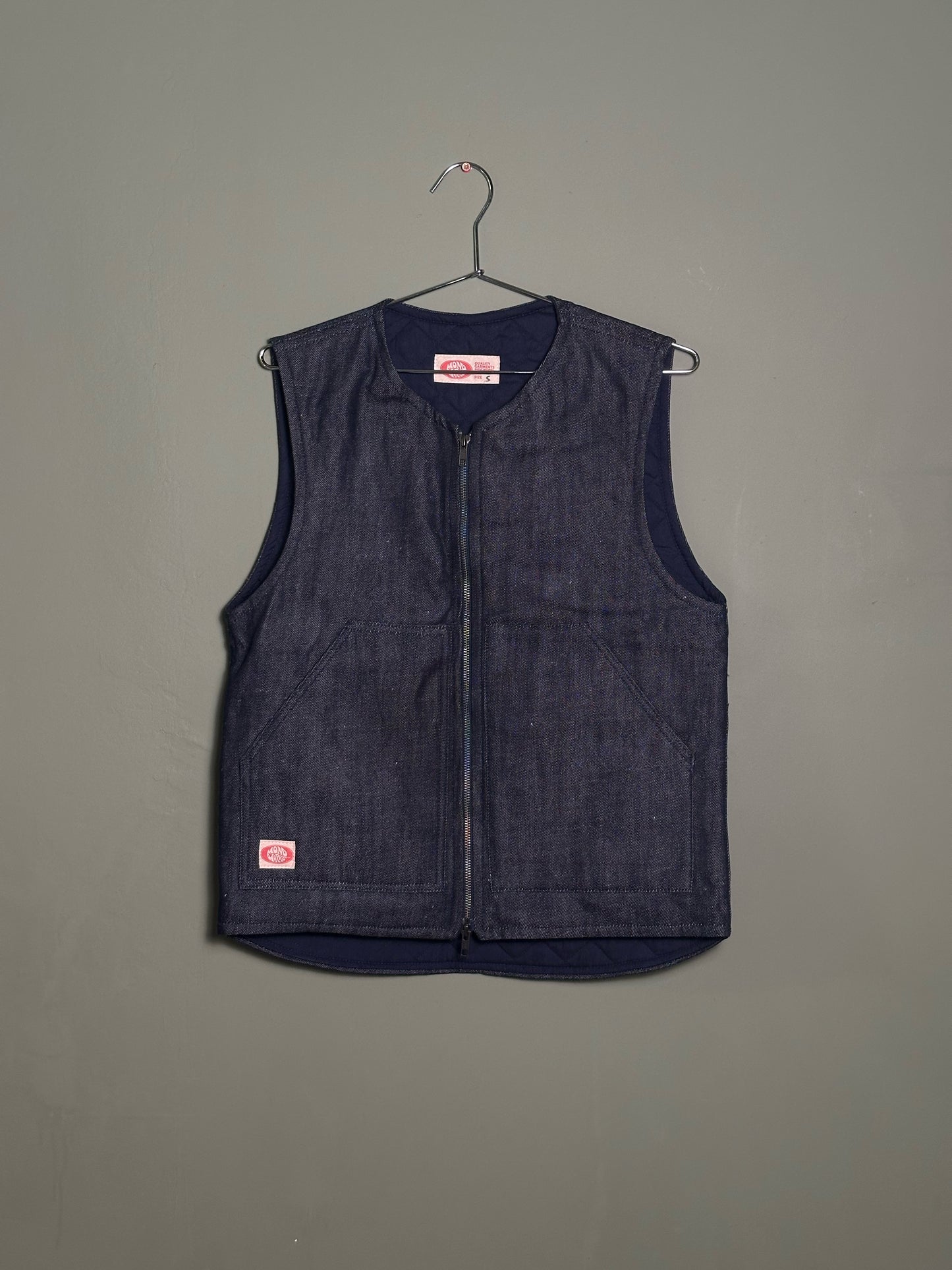 Lined Denim Vest