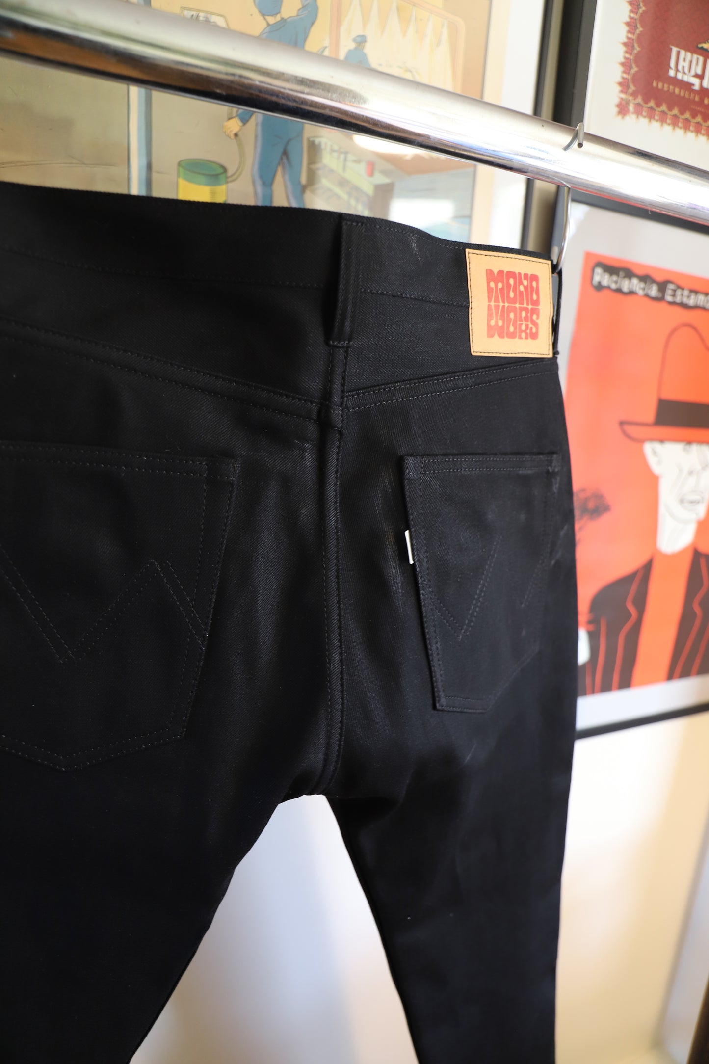 5 Pocket Jeans - Regular Taper  - BLACK RS66