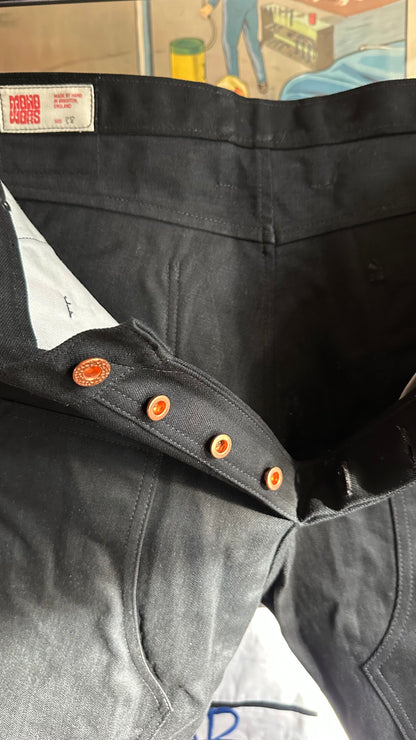 Double Front Work Jeans- BLACK RS66