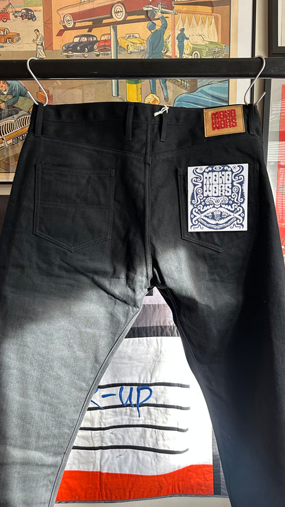 Double Front Work Jeans- BLACK RS66