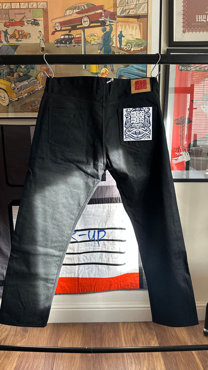 Double Front Work Jeans- BLACK RS66